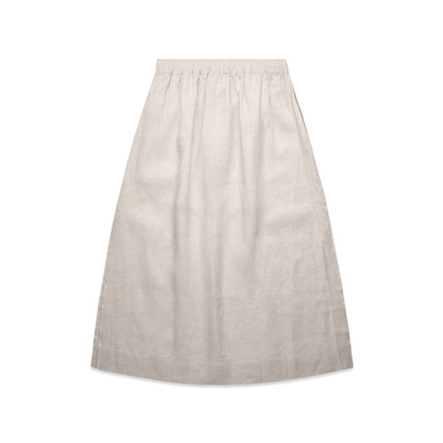 NATURAL - BACK wo's-linen-skirt-natural-back